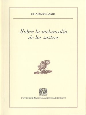 cover image of Sobre la melancolía de los sastres
